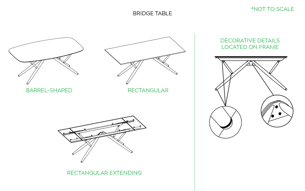 Bontempi Casa Bridge Table